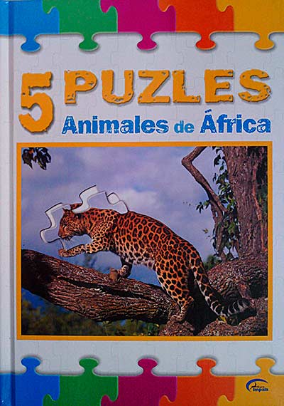 5 puzles. Animales de África