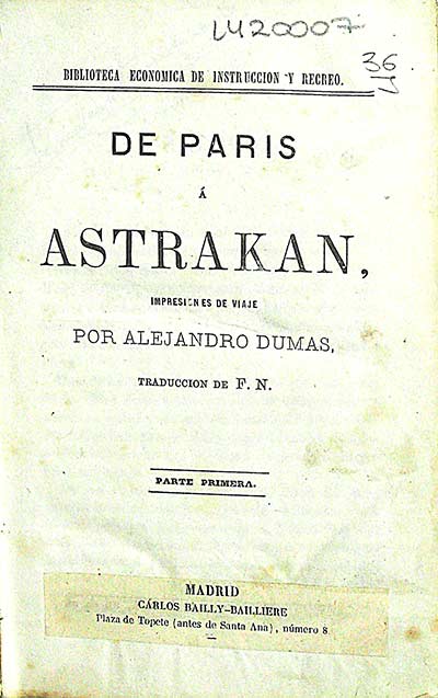 De Paris a Astrakan (parte primera)
