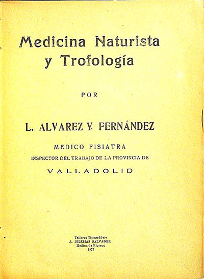 Medicina naturista y trofología