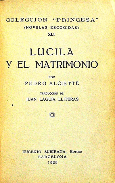 Lucila y el matrimonio