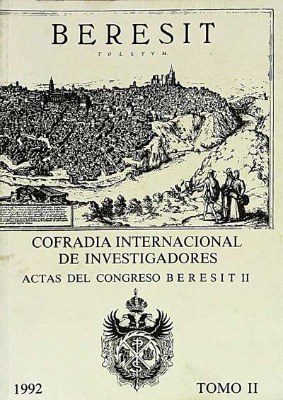Actas del congreso Beresit II. Toledo