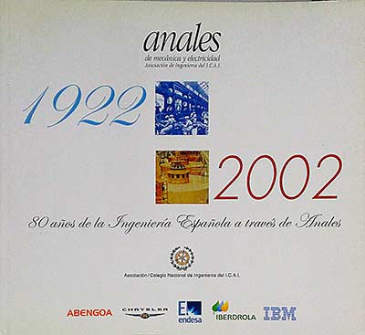 Anales de mecánica y electricidad 1922-2002