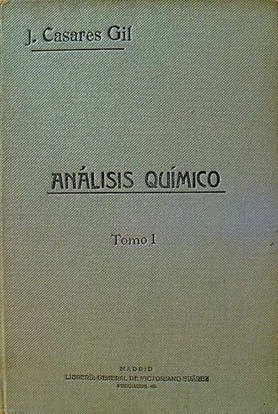 Análisis Químico. Tomo I