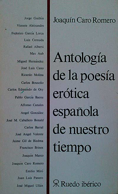 Antología de la poesía erótica española de nuestro tiempo