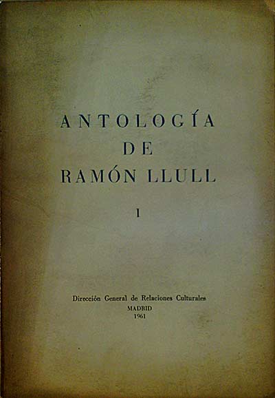 Antología de Ramón LLull I