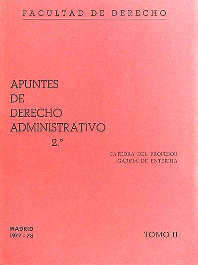 Apuntes de derecho administrativo. Tomo II
