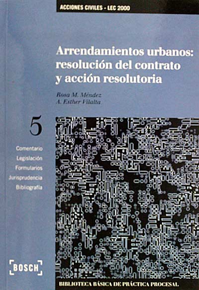 Arrendamietnos urbanos: resolución del contrato y acción resolutoria