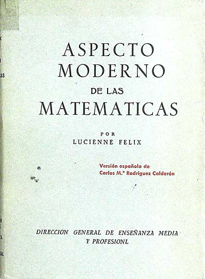 Aspecto moderno de las matemáticas
