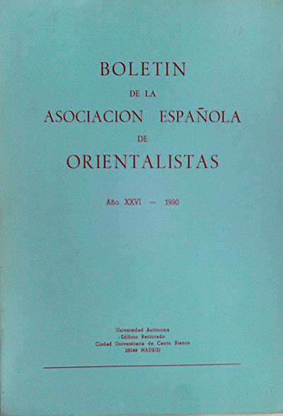Boletín de la asociación Española de orientalistas 