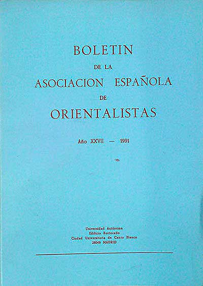 Boletín de la asociación Española de orientalistas 