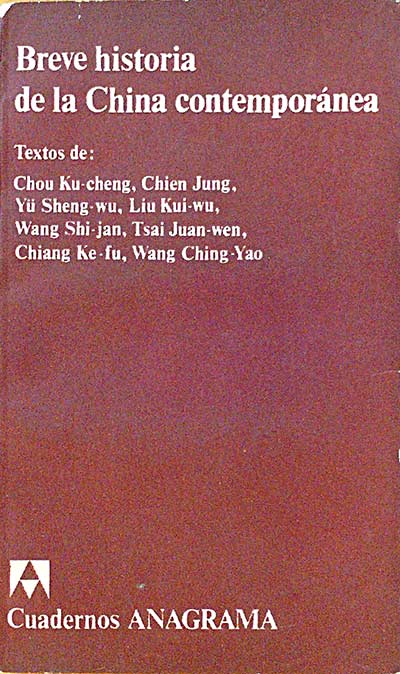 BREVE HISTORIA DE LA CHINA CONTEMPORANEA