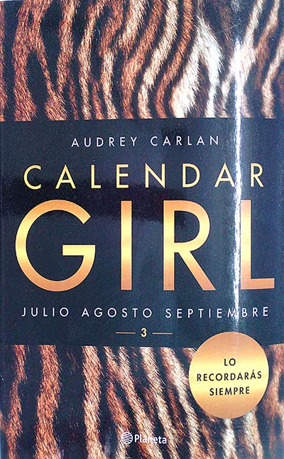 Calendar Girl 3 Julio Agosto Septiembre