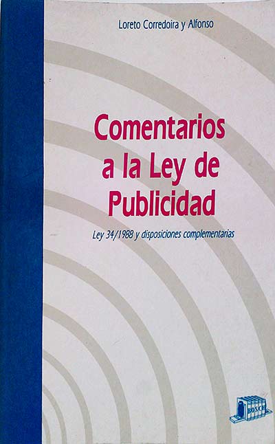 Comentarios a la Ley de publicidad 