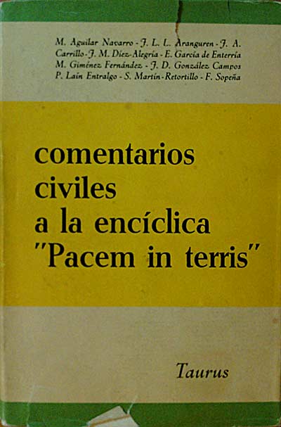 Comentarios civiles a la encíclica 'Pacem in terris'