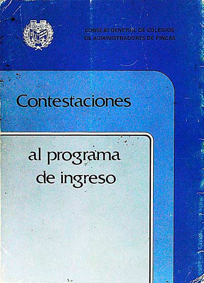 Contestaciones al programa de ingreso