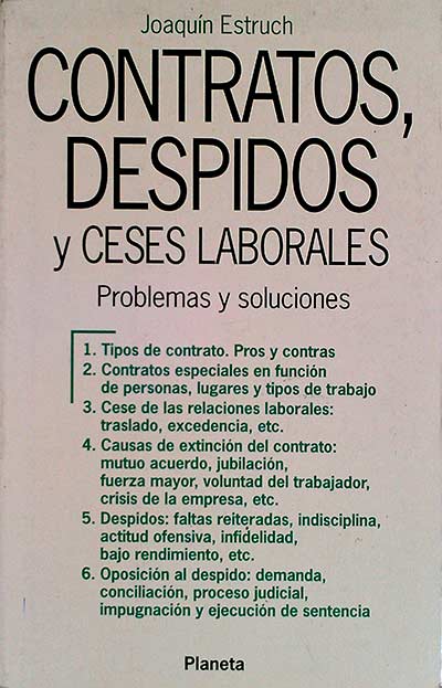 Contratos, despidos y ceses laborales