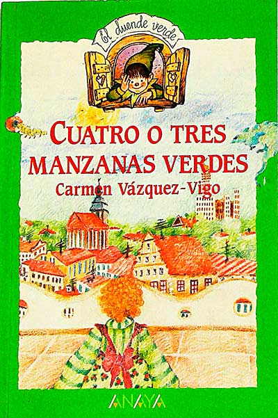 Cuatro o tres manzanas verdes