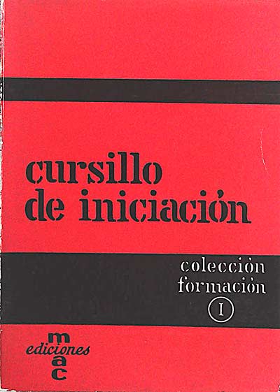 Cursillo de iniciación: manual de la directora
