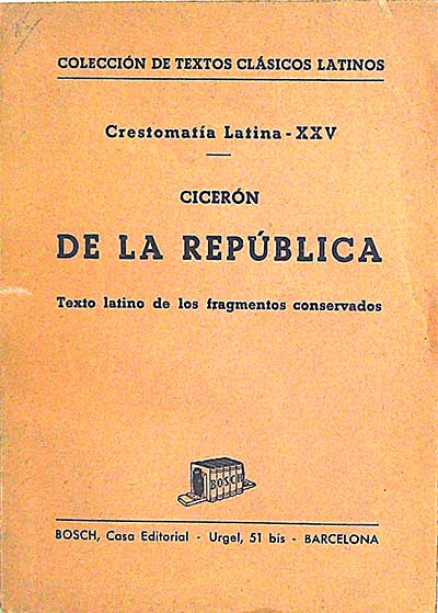 De la República: texto latino de los fragmentos conservados
