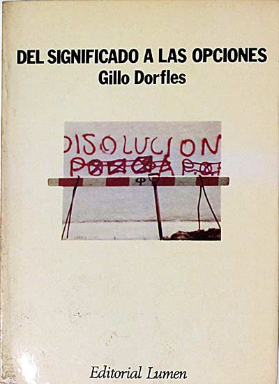 Del significado a las opciones.