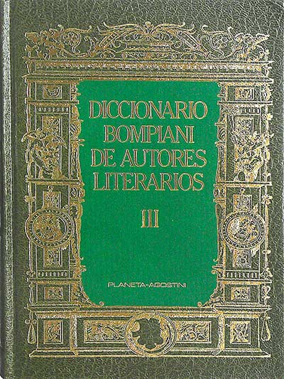 Diccionario Bompiani de autores literarios III