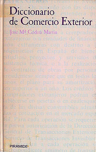 Diccionario de Comercio Exterior