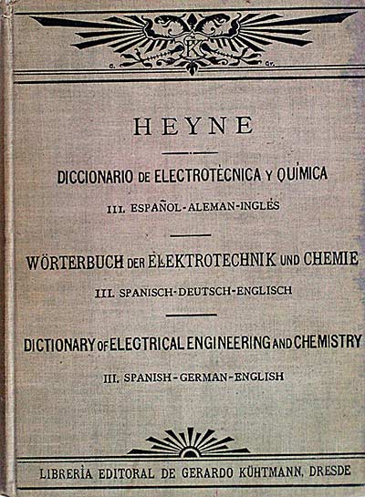 Diccionario de electrotécnica y química Tomo III