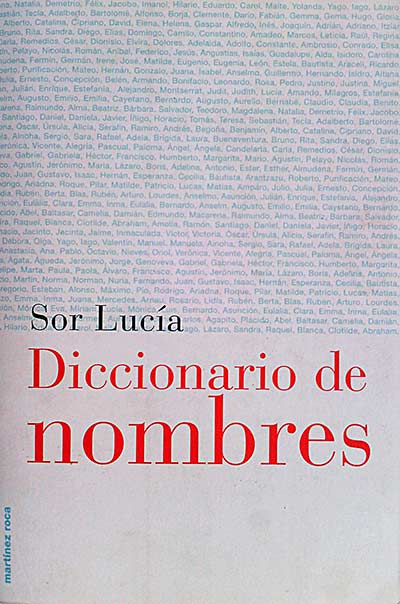 Diccionario de nombres