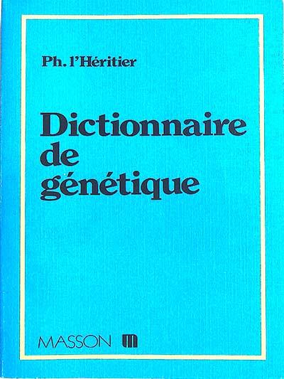 Dictionnaire de génétique