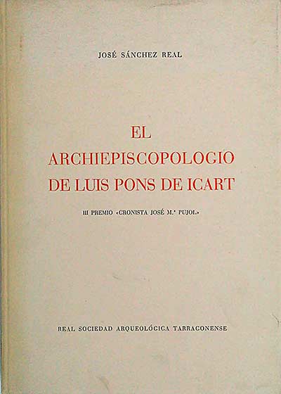 El Archiepiscopologio de Luis Pons de Icart