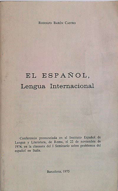El español, lengua internacional
