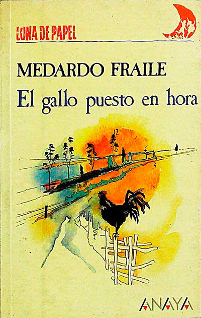 El gallo puesto en hora