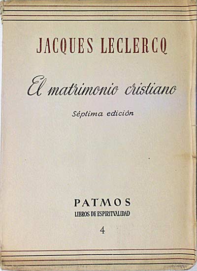 El matrimonio cristiano