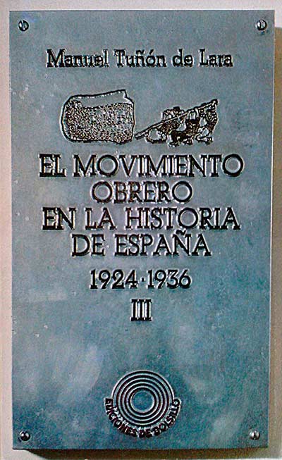 El movimiento obrero en la Historia de España III