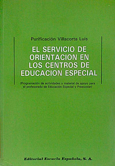 El servicio de orientación en los centros de educación especial