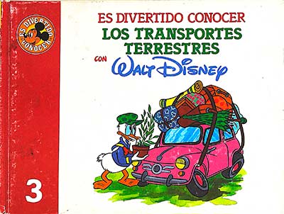 Es divertido conocer los transportes terrestres con Walt Disney