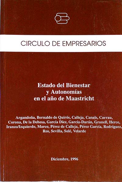 Estado del bienestar y autonomías en el año de Maastricht