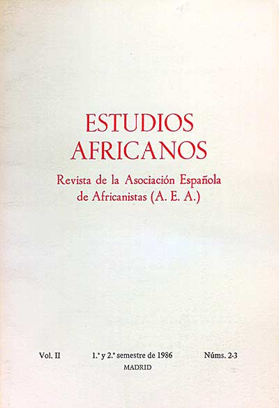 Estudios africanos. Vol II