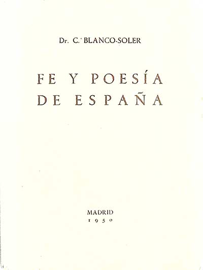 Fe y poesía de España