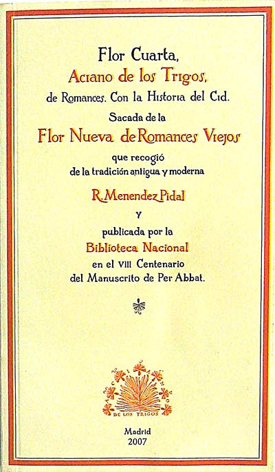 Flor cuarta, aciano de los trigos