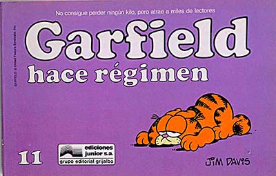 Garfield hace régimen 