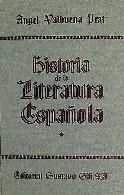 Historia de la Literatura Española. Tom I
