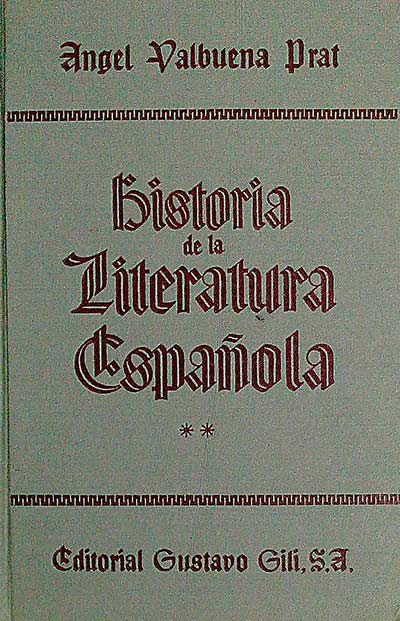 Historia de la Literatura Española. Tomo II