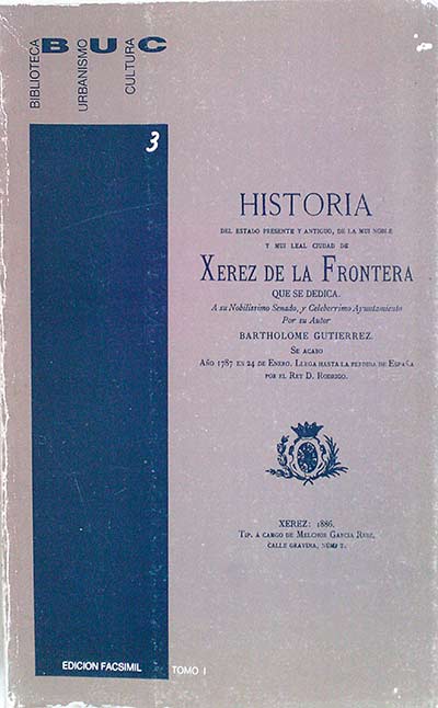 HISTORIA. XEREZ DE LA FRONTERA. Tomo I Libro Primero
