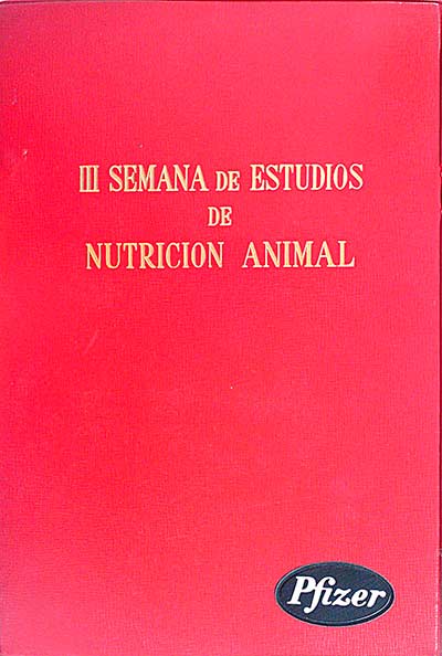 III semana de estudios de nutrición animal