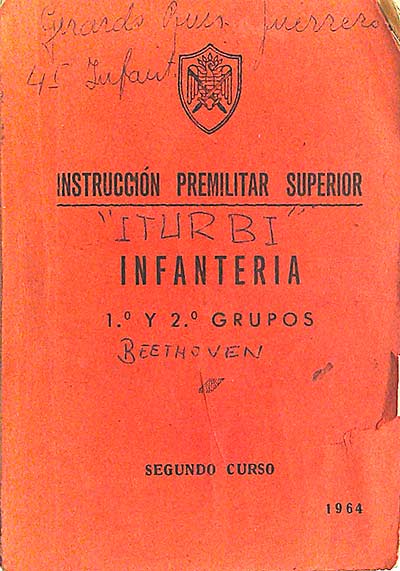 Infantería. 1º y 2º grupos