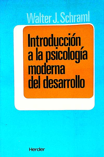 Introducción a la psicología moderna del desarrollo