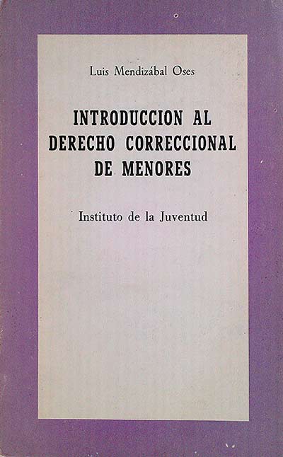 Introducción al Derecho Correccional de Menores