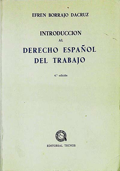 Introducción al derecho español del trabajo
