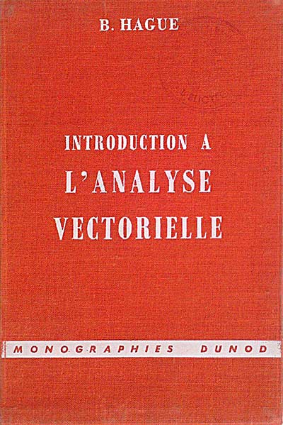 Introduction a l'analyse vectoriale